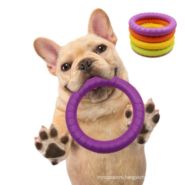 Factory Wholesale Interactive Training EVA Foam Floating Flying Ring Dog Chew Toy